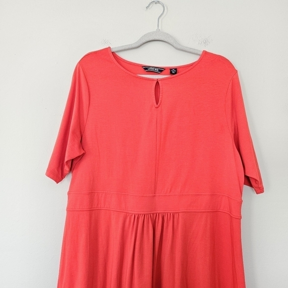 Land's End red short sleeve dress size 1X - Picture 3 of 6